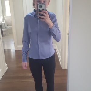 Blue Button-Up
